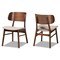 Baxton Studio Alston Mid-Century Beige Fabric Upholstered and Walnut Brown Finished Wood Dining Chair Set(2PC) PR 191-2PC-11706-ZORO - alternate 4